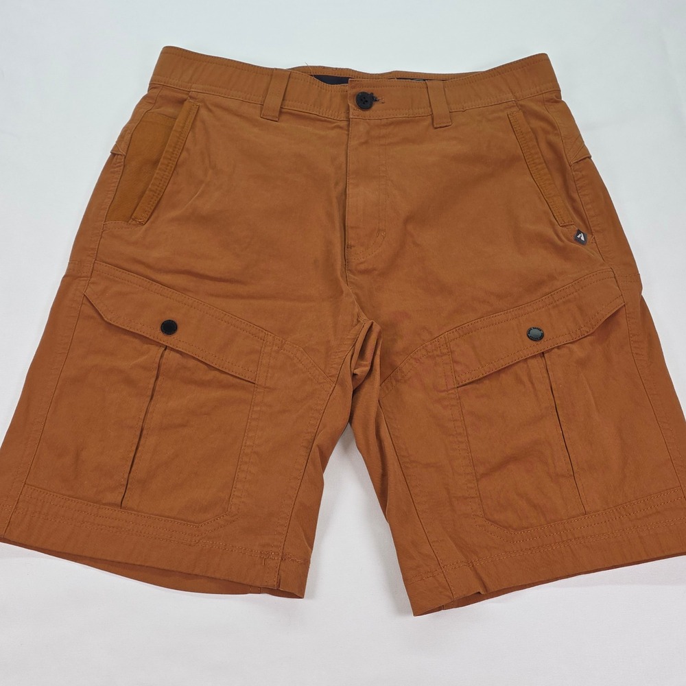 Eddie Bauer First Ascent Guide Pro Cargo Shorts Mens 32 Brown Hiking Outdoor
